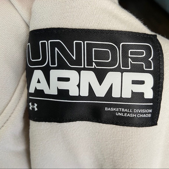 (CLOSET CLOSING FINAL SALE) NWT Under Armour White Jogger Sweatpants Loose Fit - Picture 10 of 10
